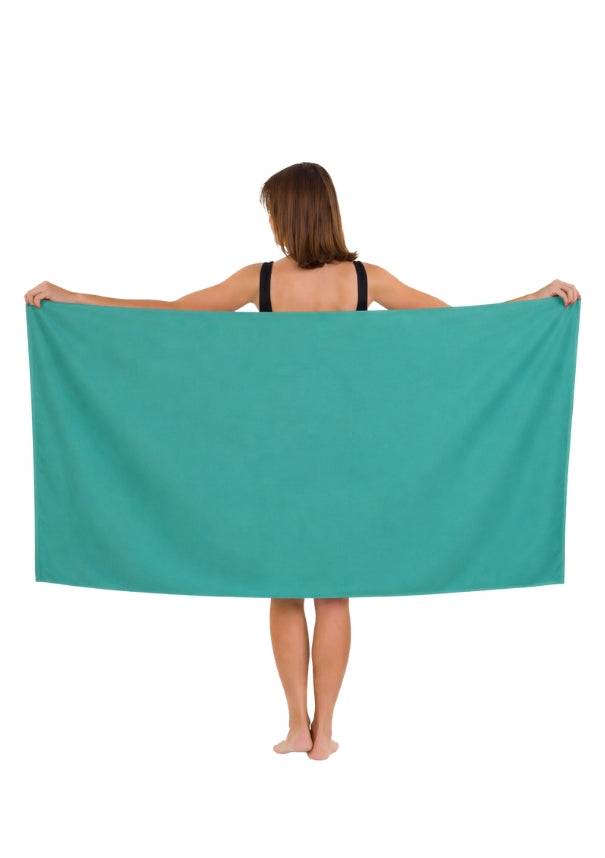 Noetzie Green Waffle Towel