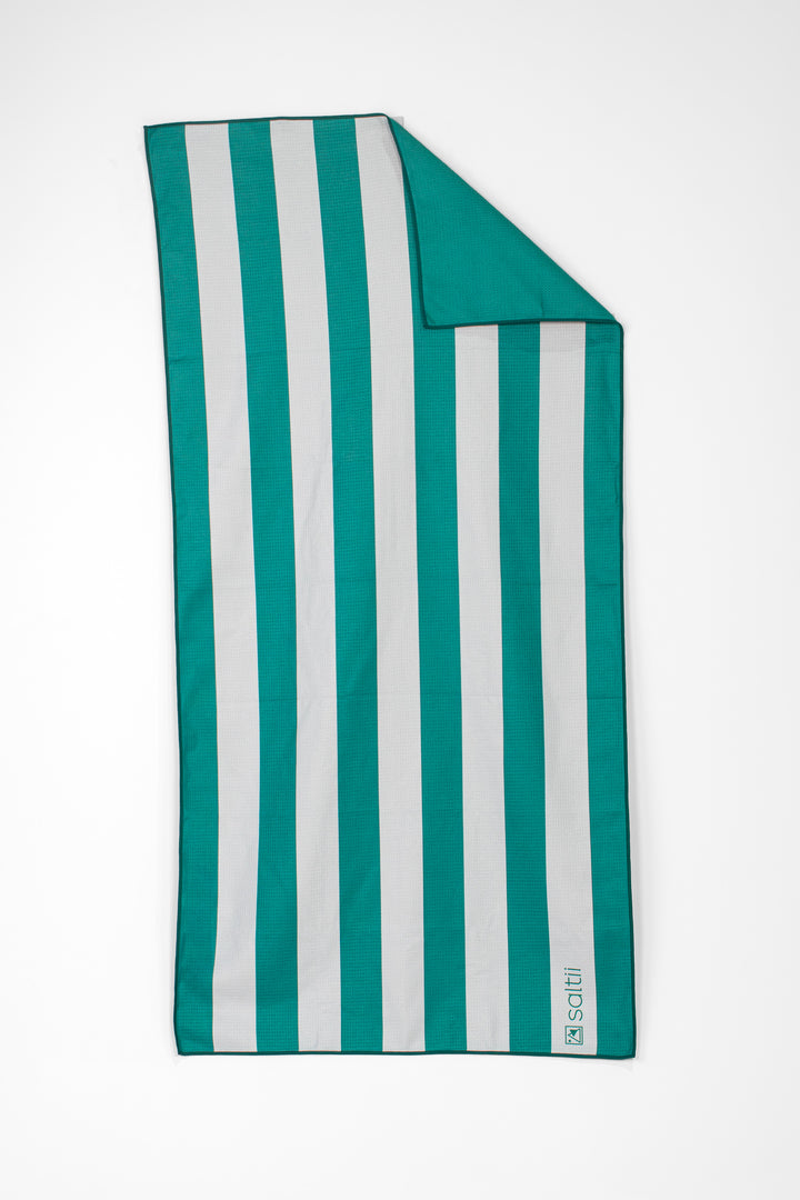 Noetzie Green Waffle Towel